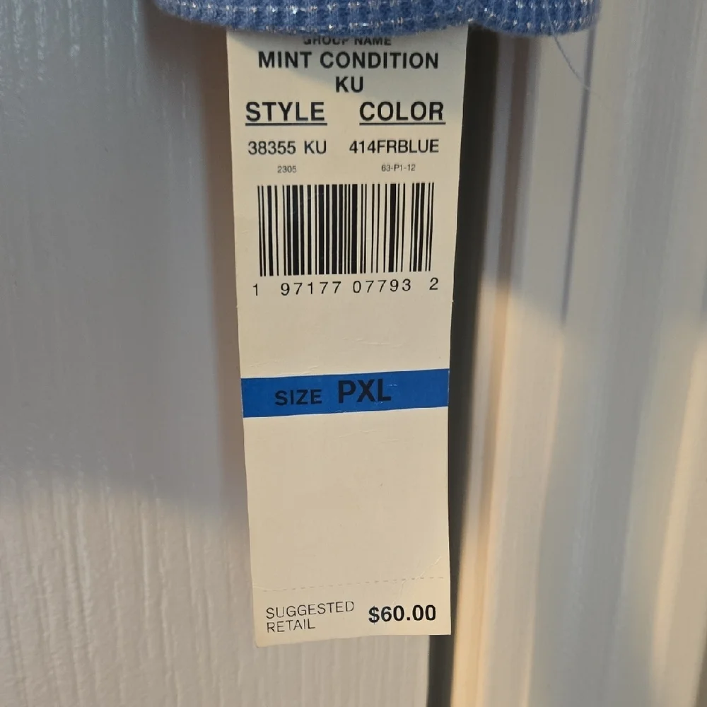 Ruby Rd. Light Blue Knit Blouse - Picture 2 of 5